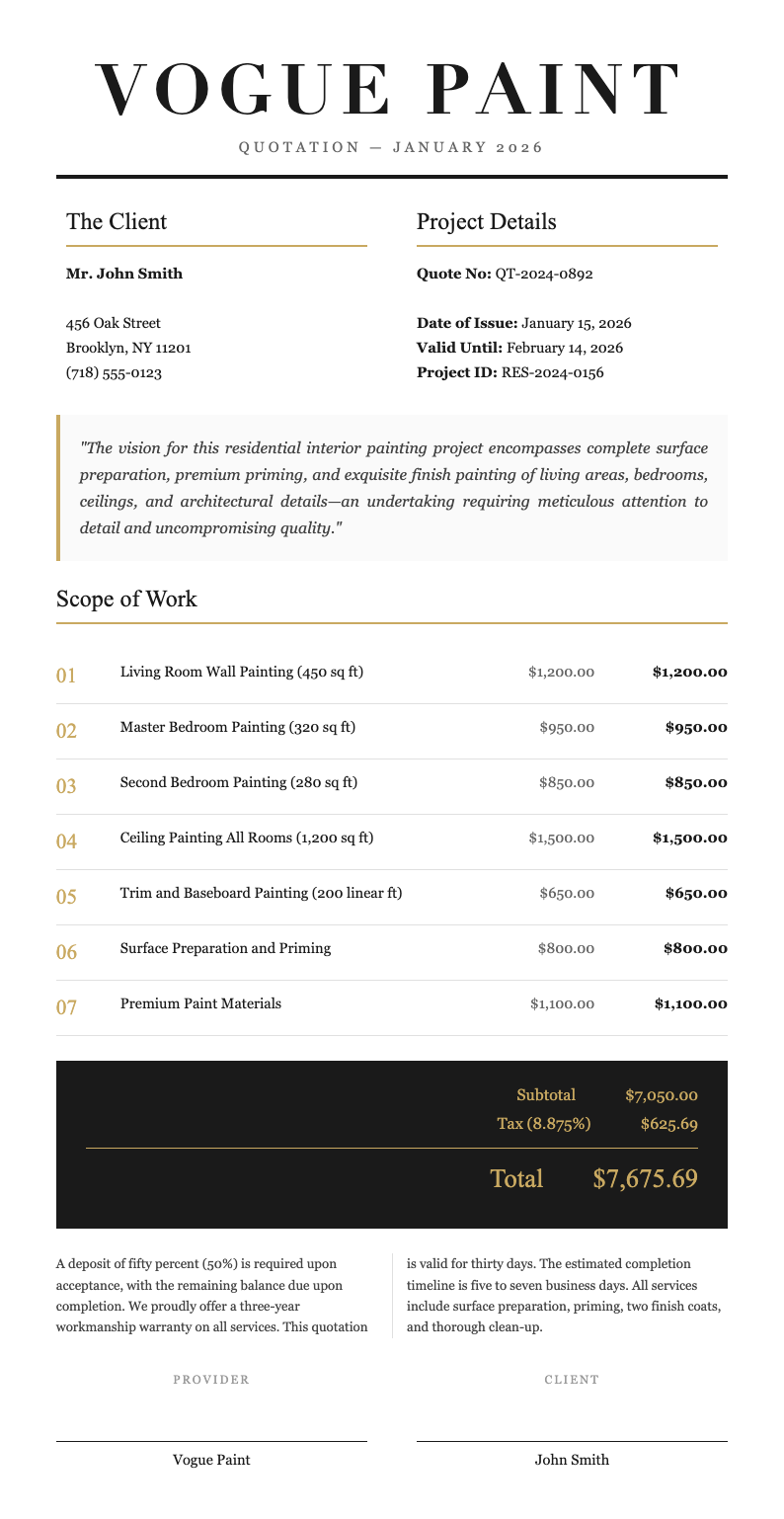 Editorial magazine painting quotation